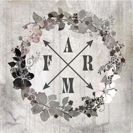 Framed Down On The Farm V2 Print