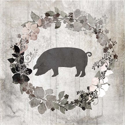 Framed Down On The Farm V4 Print