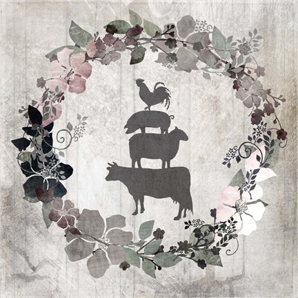 Framed Down On The Farm V8 Print