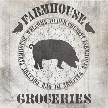 Framed Down On The Farm Country V3 Print