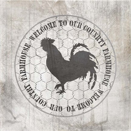 Framed Down On The Farm Country V5 Print