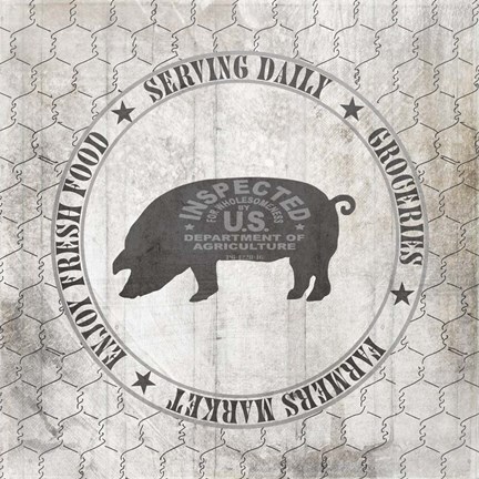 Framed Down On The Farm Country V6 Print