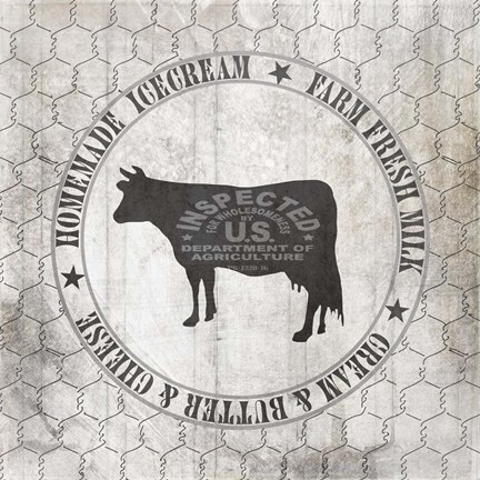 Framed Down On The Farm Country V7 Print