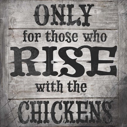 Framed Farm Fresh Rise With The Chickens V1 Print