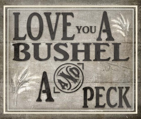 Framed Love You BK2 Print