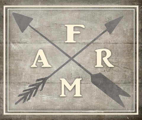 Framed Vintage Farm Sign - Farm Print