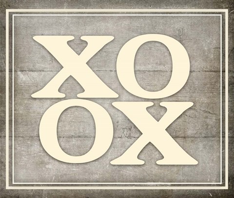 Framed Vintage Farm Sign - XOXO 2 Print