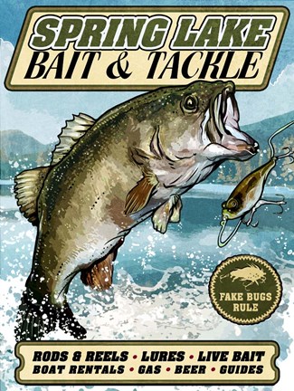 Framed Bass Pro Print