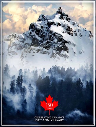 Framed Canada 150 Print