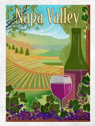 Framed Wine Country Print