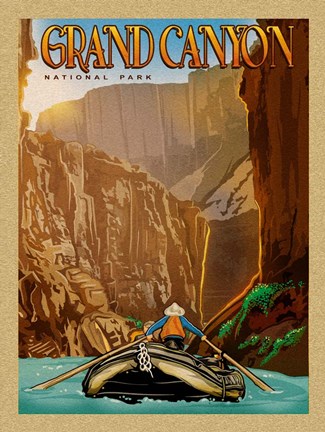 Framed Grand Canyon River Ride Print