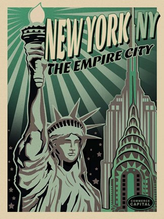 Framed Lady Liberty Print