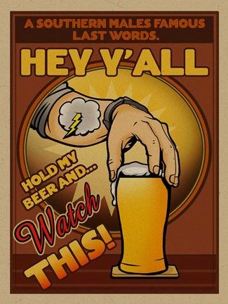 Framed Hey Y&#39;all, Hold My Beet And Watch This! Print