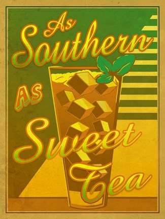 Framed As Southern As Sweet Tea Print