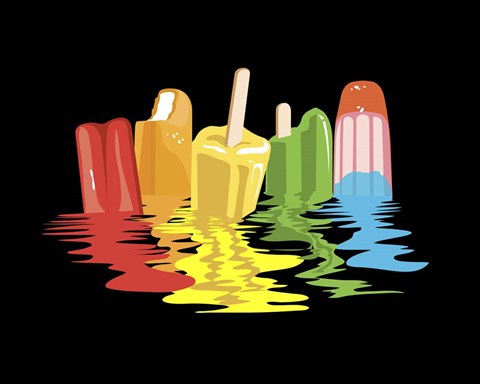 Framed Melted Summer Dreams Print