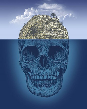 Framed Skull Island Print