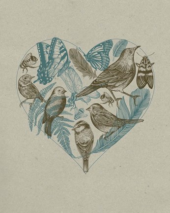 Framed Wild Heart Print