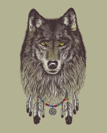 Framed Wolf Dreams Print