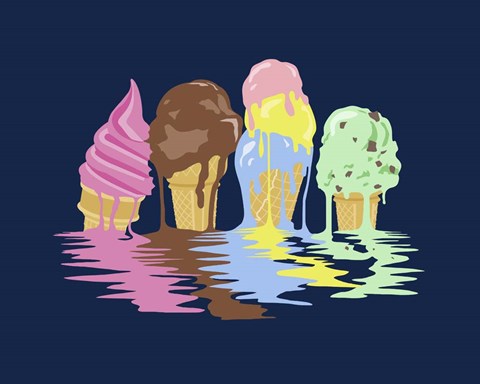 Framed Ice Cream Dreams Print