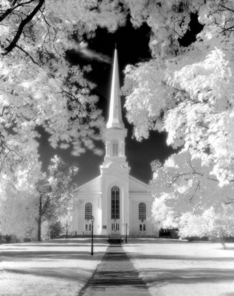 Framed Westfield Church Infrared Print