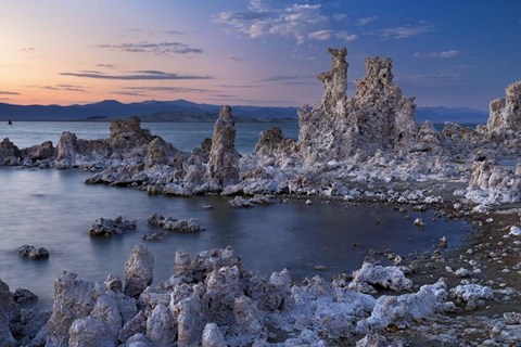 Framed Mono Lake South Tufa Dusk Print