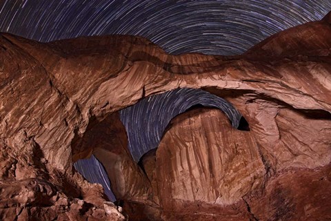 Framed Star Trails Diminishing Print