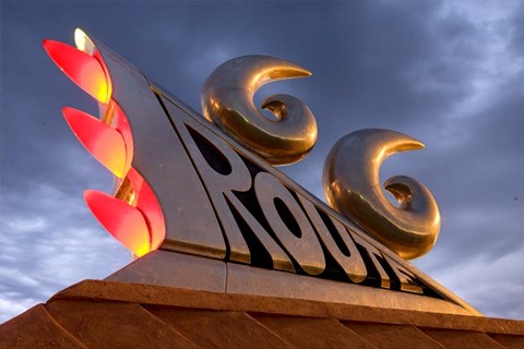 Framed Tucumcari 66 Sculpture Print