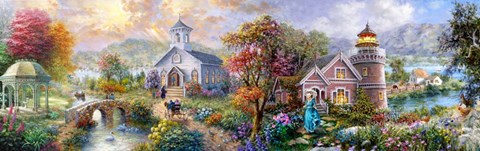 Framed Sunday Morning in Spring Print