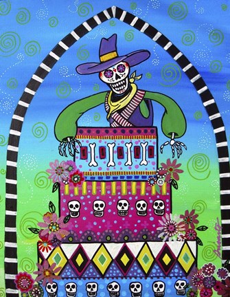 Framed Cowboy&#39;s Birthday Print