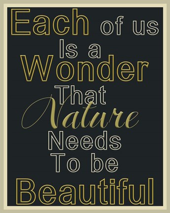 Framed Beauty Within Print