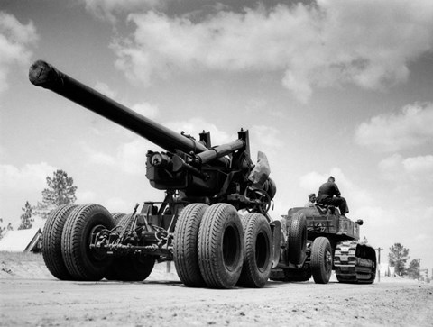 Framed 1940s Army Track Laying Vehicle Print