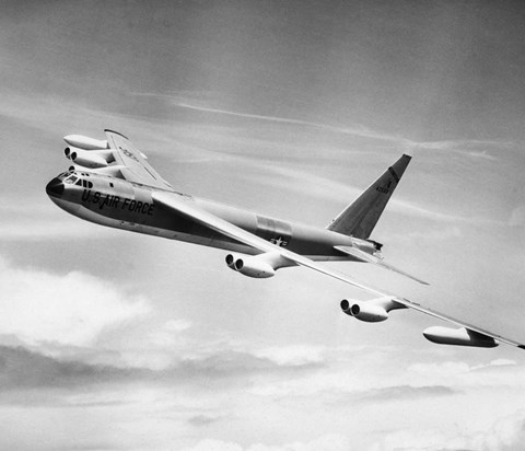 Framed 1950s 1955 B-52E US Air Force Strato Fortress Print