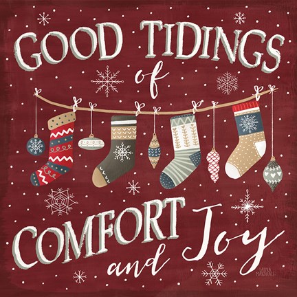 Framed Christmas Cheer VI Print