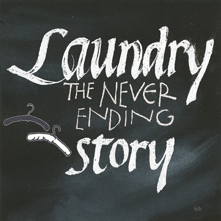 Framed Laundry Room II Print