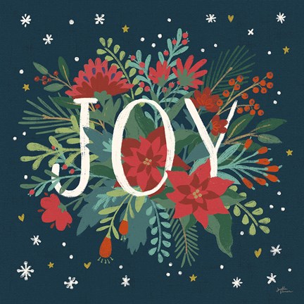 Framed Christmas Bloom VI Print