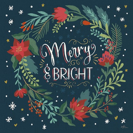 Framed Christmas Bloom III Print