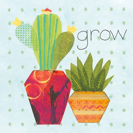 Framed Southwest Cactus II Print