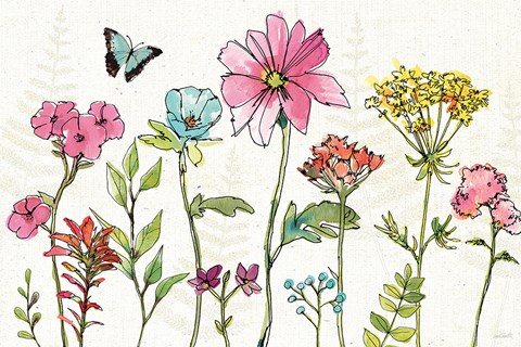 Framed Simply Petals V Print