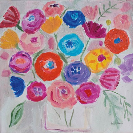 Framed Delicate Flair II Print