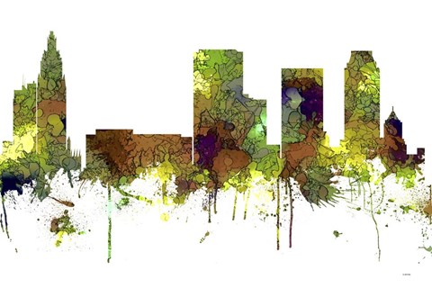 Framed Tulsa Oklahoma Safari Buff Print