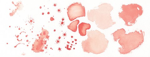 Framed Watercolor Dots and Stones II Print