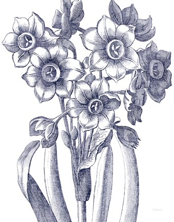 Framed Belle Fleur IV Light Crop Print