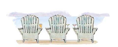 Framed Girlfriends Cabin VII No Words Print