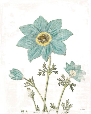 Framed Bloemen Boek III on White Print