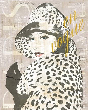 Framed Fashion Week Paris Screenprint II Print