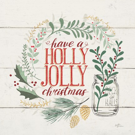 Framed Seasons Greetings III Print