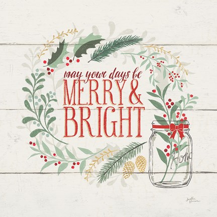 Framed Seasons Greetings II Print