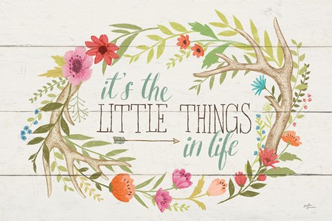 Framed Rustic Bloom I Print