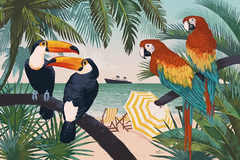 Framed Welcome to Paradise VI Print