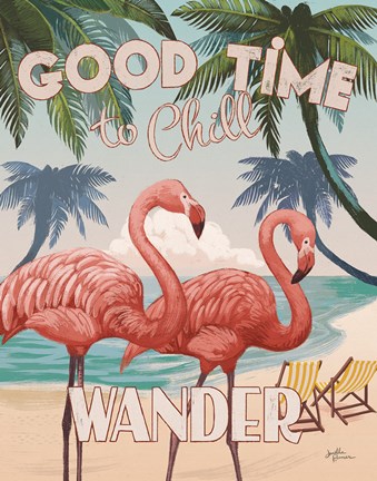 Framed Welcome to Paradise III Print